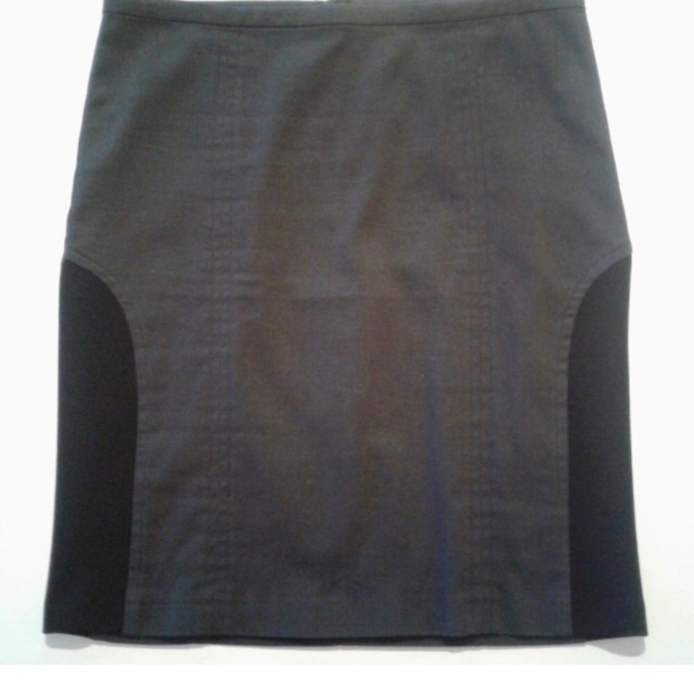 Mason Grey Skirt with Black Stretch Side Panels